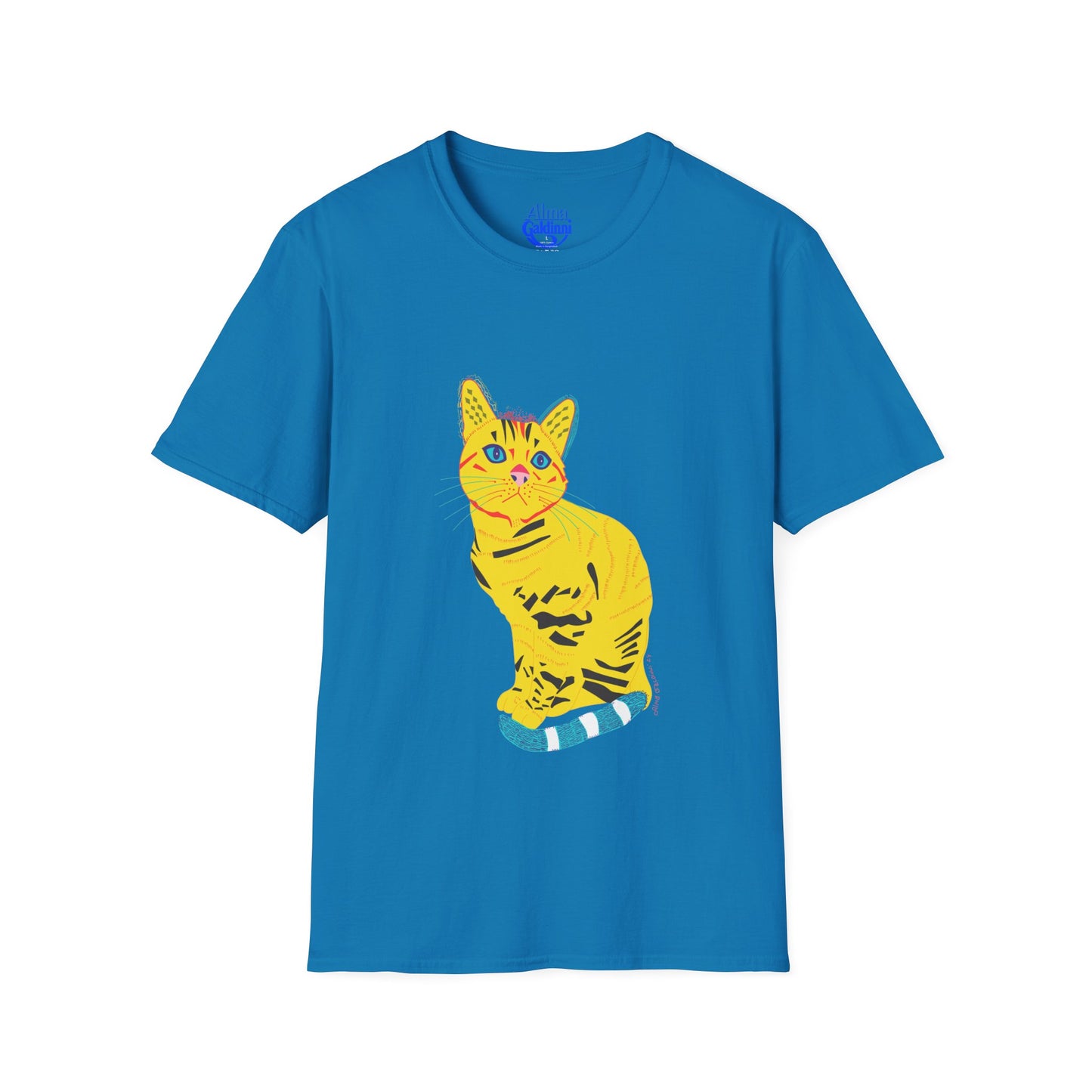 Yellow Cat Unisex Softstyle T-Shirt
