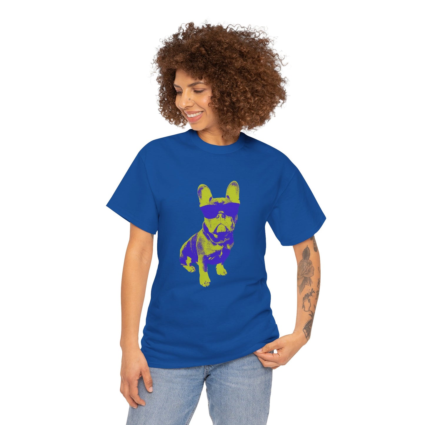 French Buldog Unisex Heavy Cotton Tee