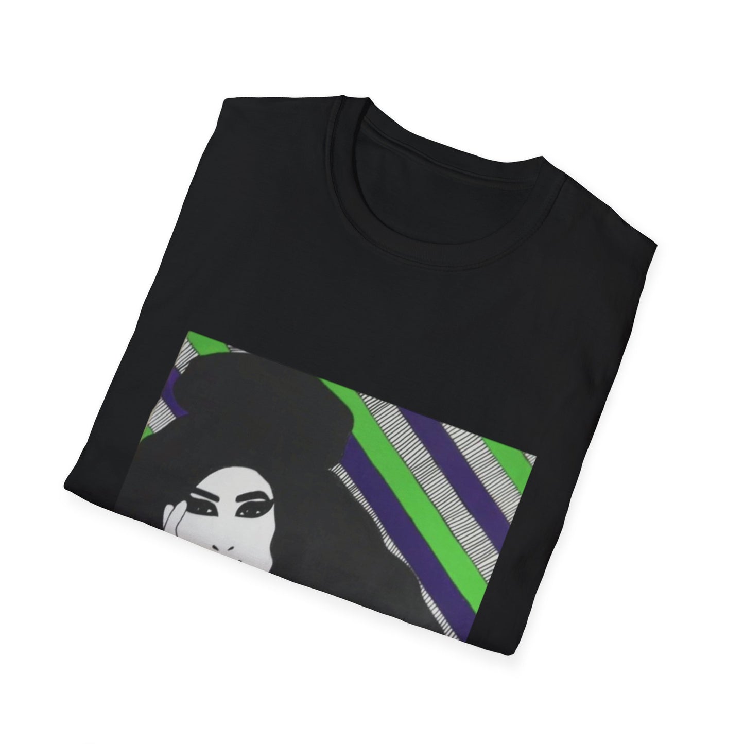 Artistic Amy Portrait T-Shirt, Casual Wear, Unique Gift, Pop Culture Apparel, Unisex Fashion, Everyday Comfort
