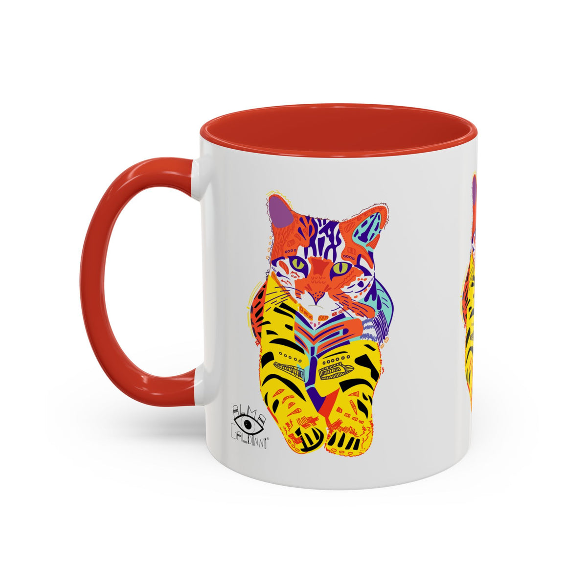 Tiger Cat Accent Coffee Mug (11, 15oz)