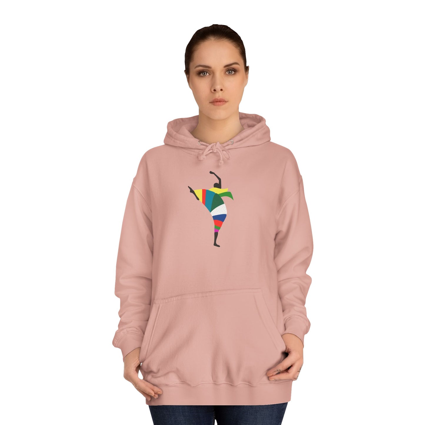 Colorful Dancer Unisex College Hoodie - Stylish Daily Wear