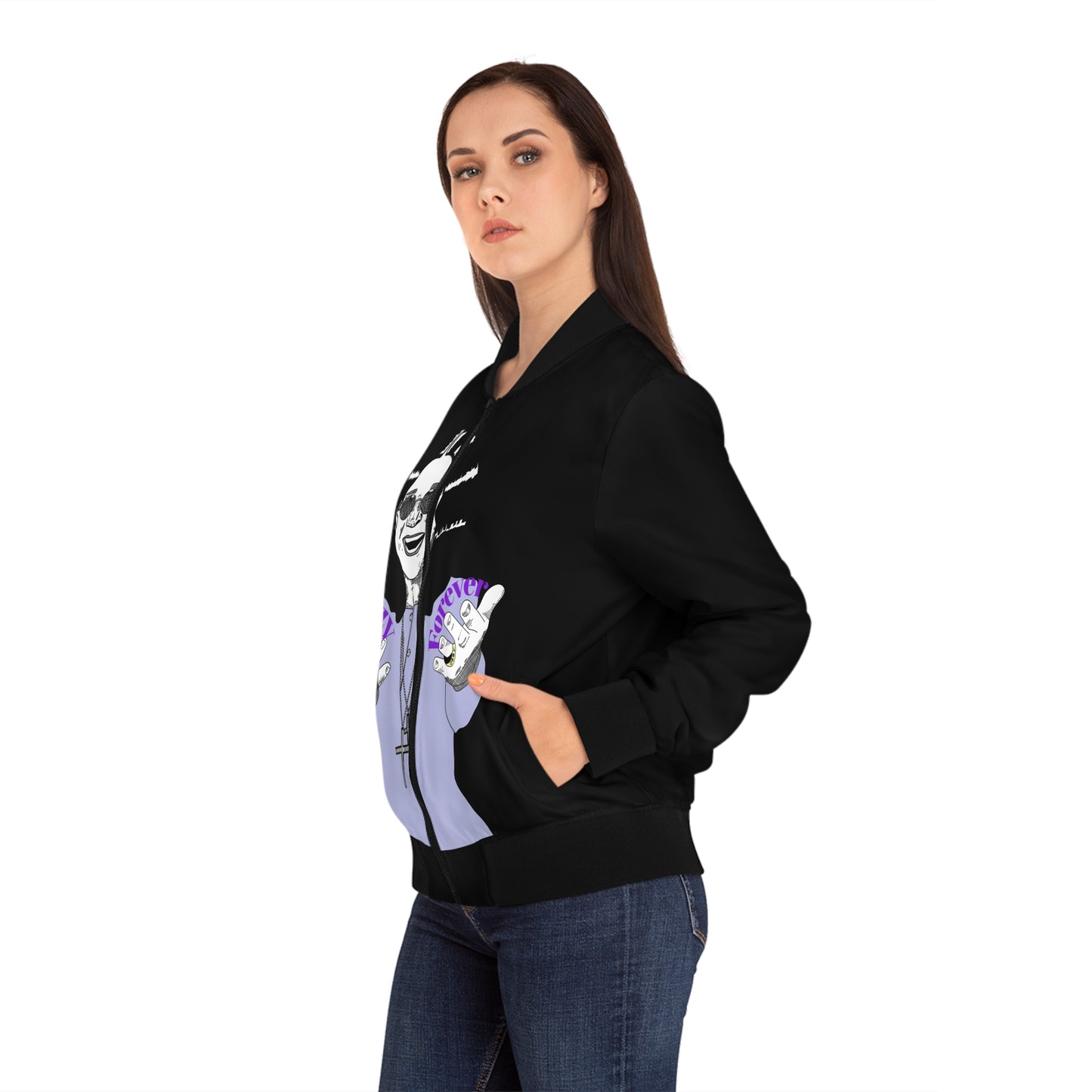 Ozzy Women's Bomber Jacket (AOP)