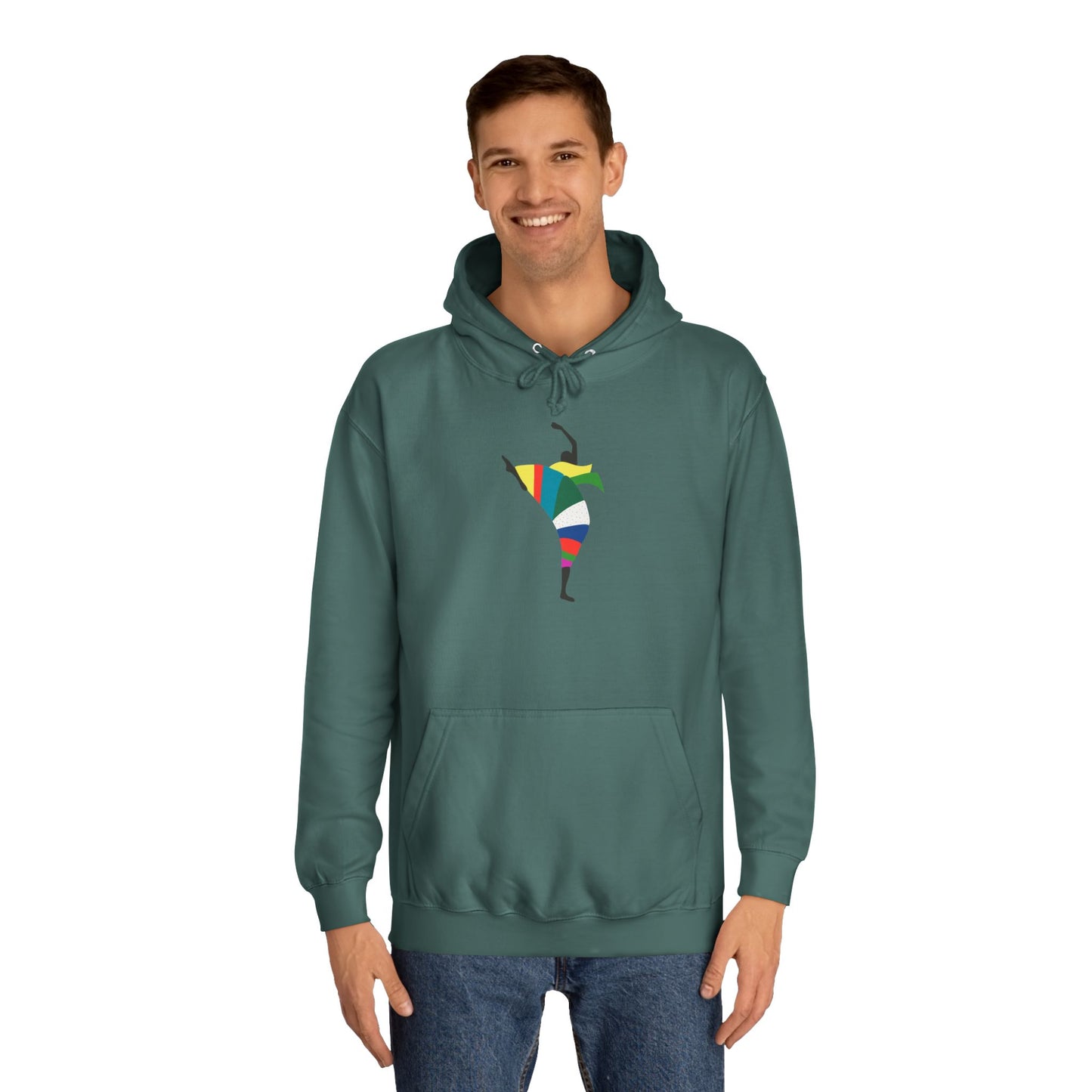 Colorful Dancer Unisex College Hoodie - Stylish Daily Wear