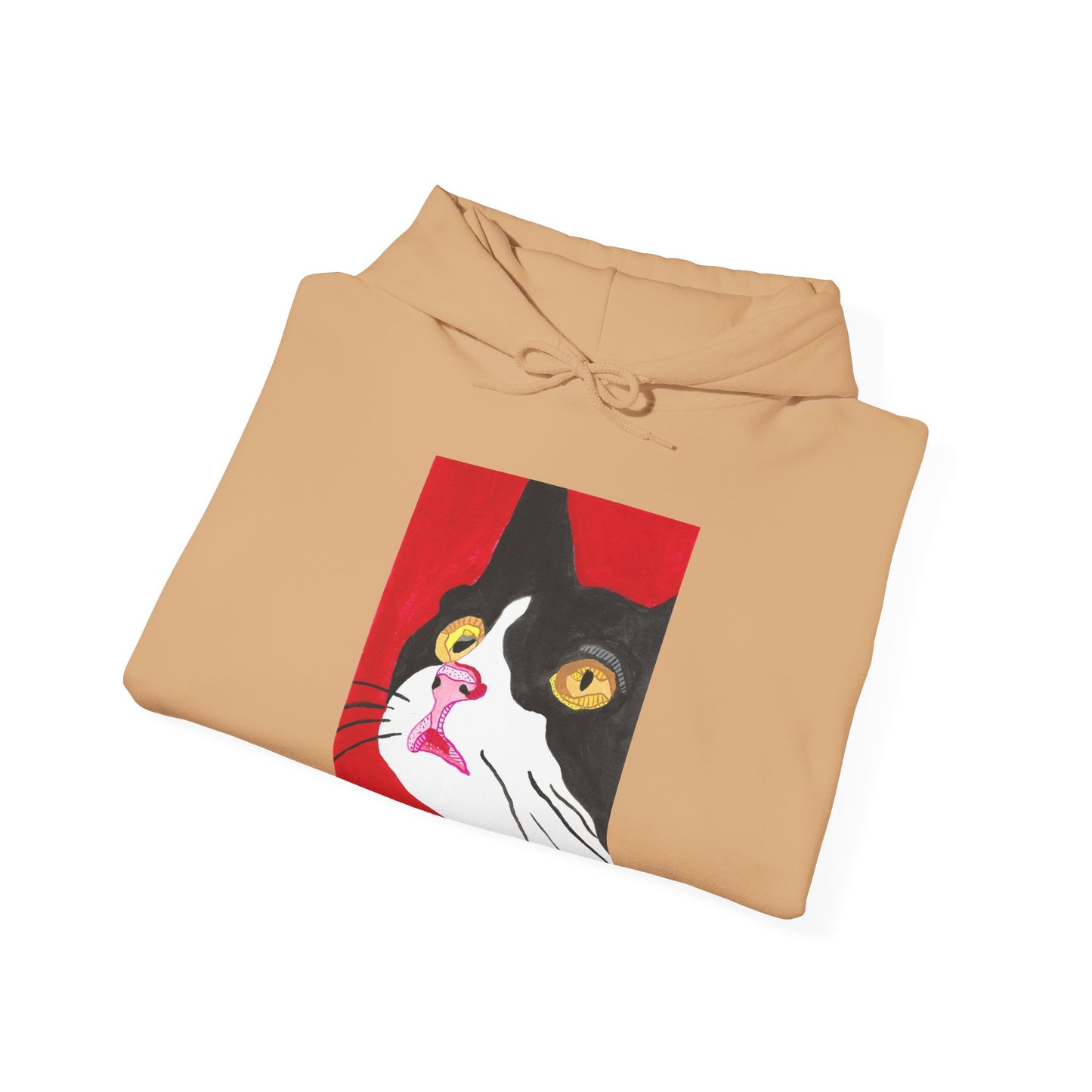 Cat Lover's Unisex Heavy Blend Hoodie - Artistic Cat Design