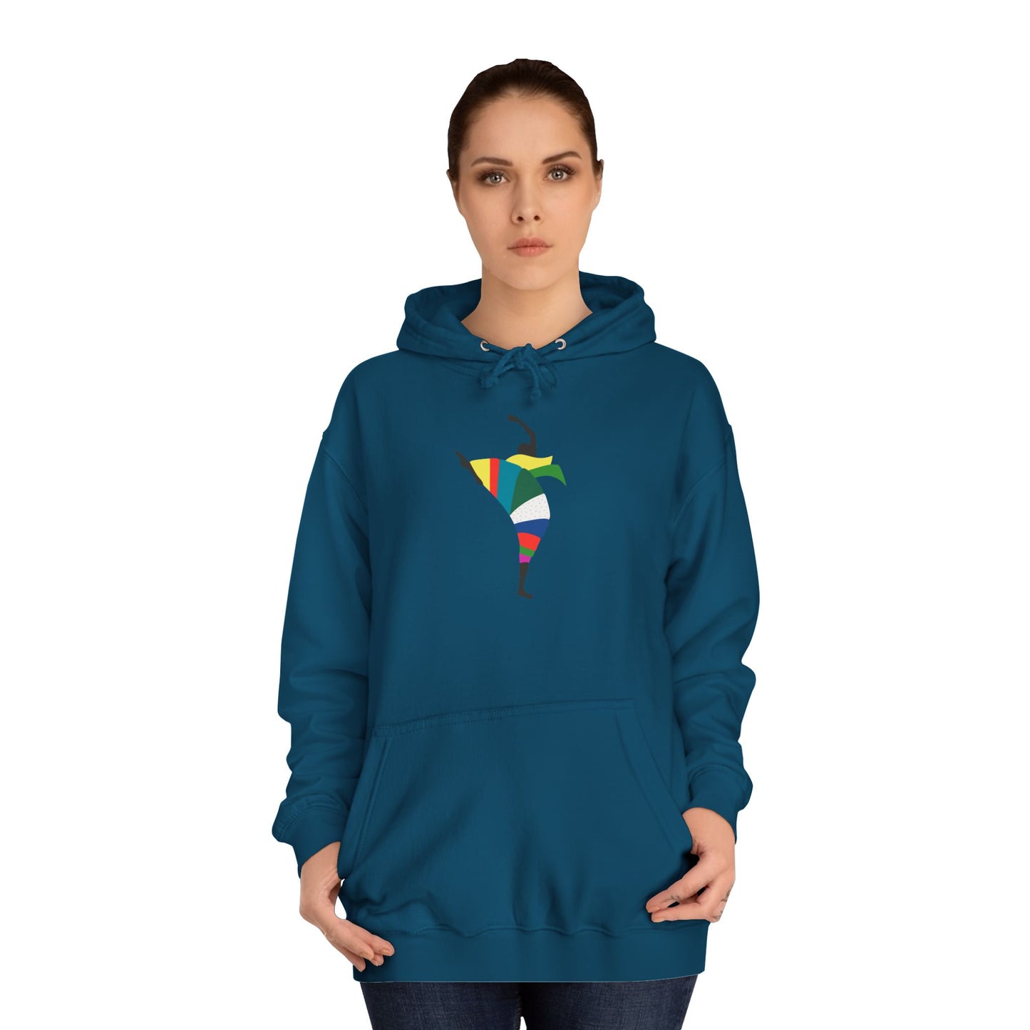 Colorful Dancer Unisex College Hoodie - Stylish Daily Wear