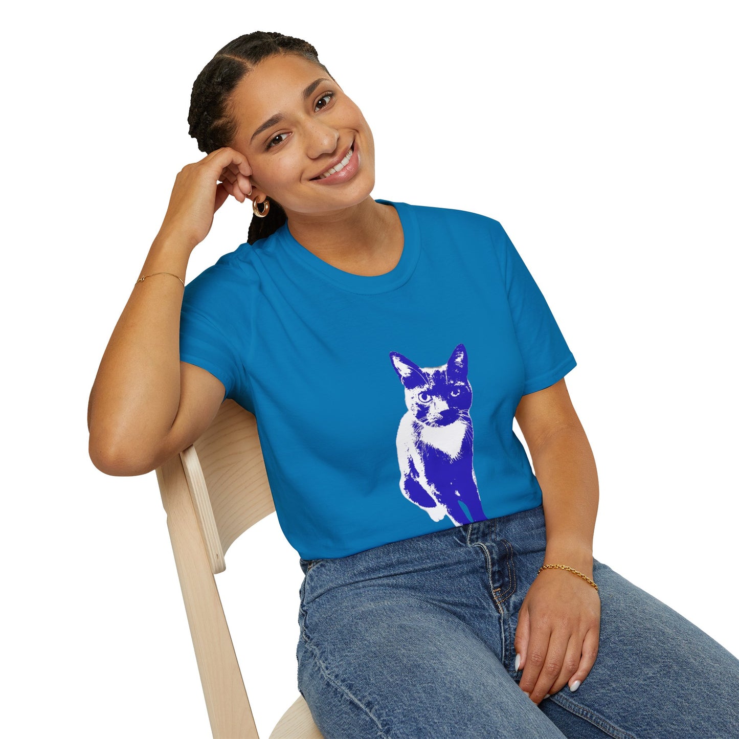 Bertie the cat Unisex Softstyle T-Shirt